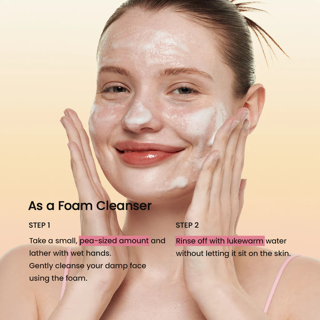 Collagen Mask to Foam Cleanser