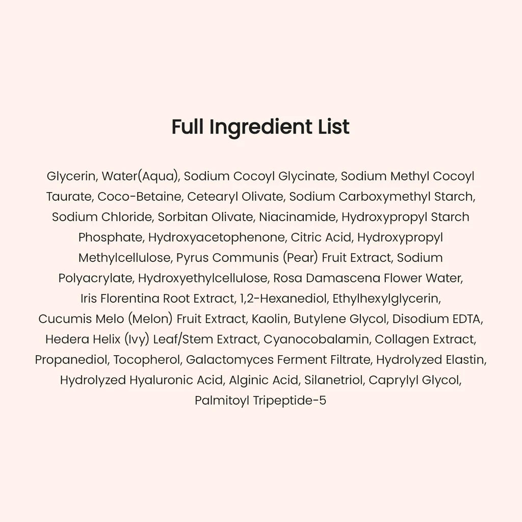 Collagen Mask to Foam Cleanser