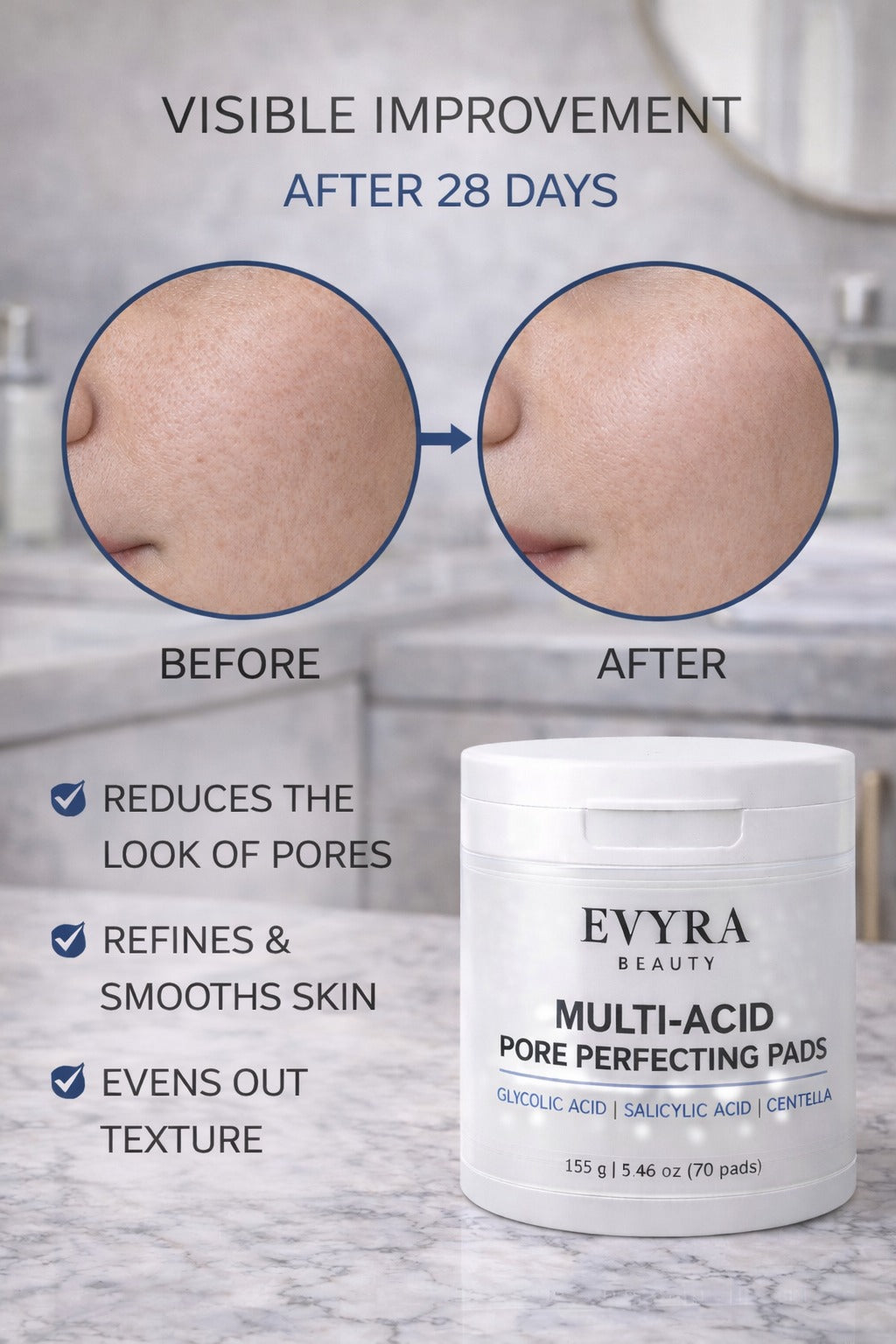 EVYRA Multi-Acid Pore Perfecting Pads
