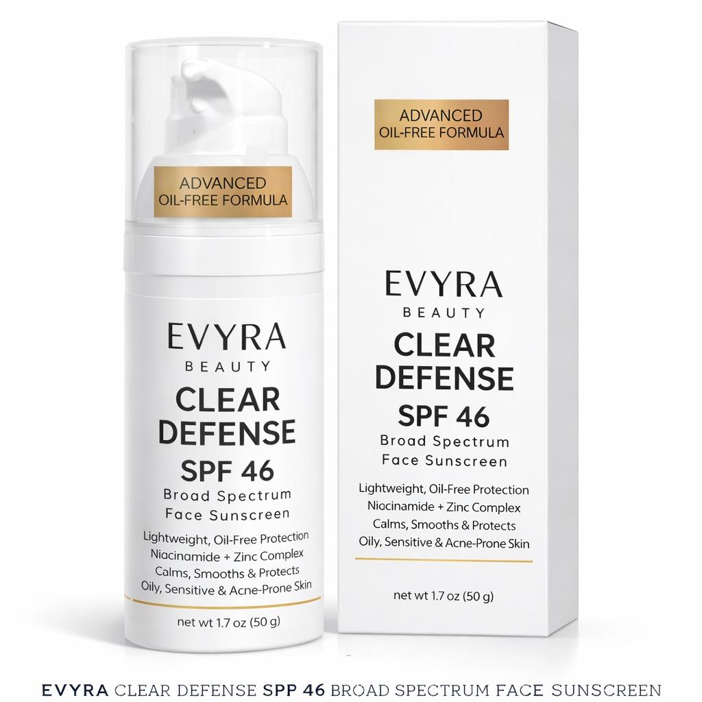 Clear Defense SPF 46 Sunscreen Lotion for Face
