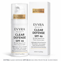 Clear Defense SPF 46 Sunscreen Lotion for Face