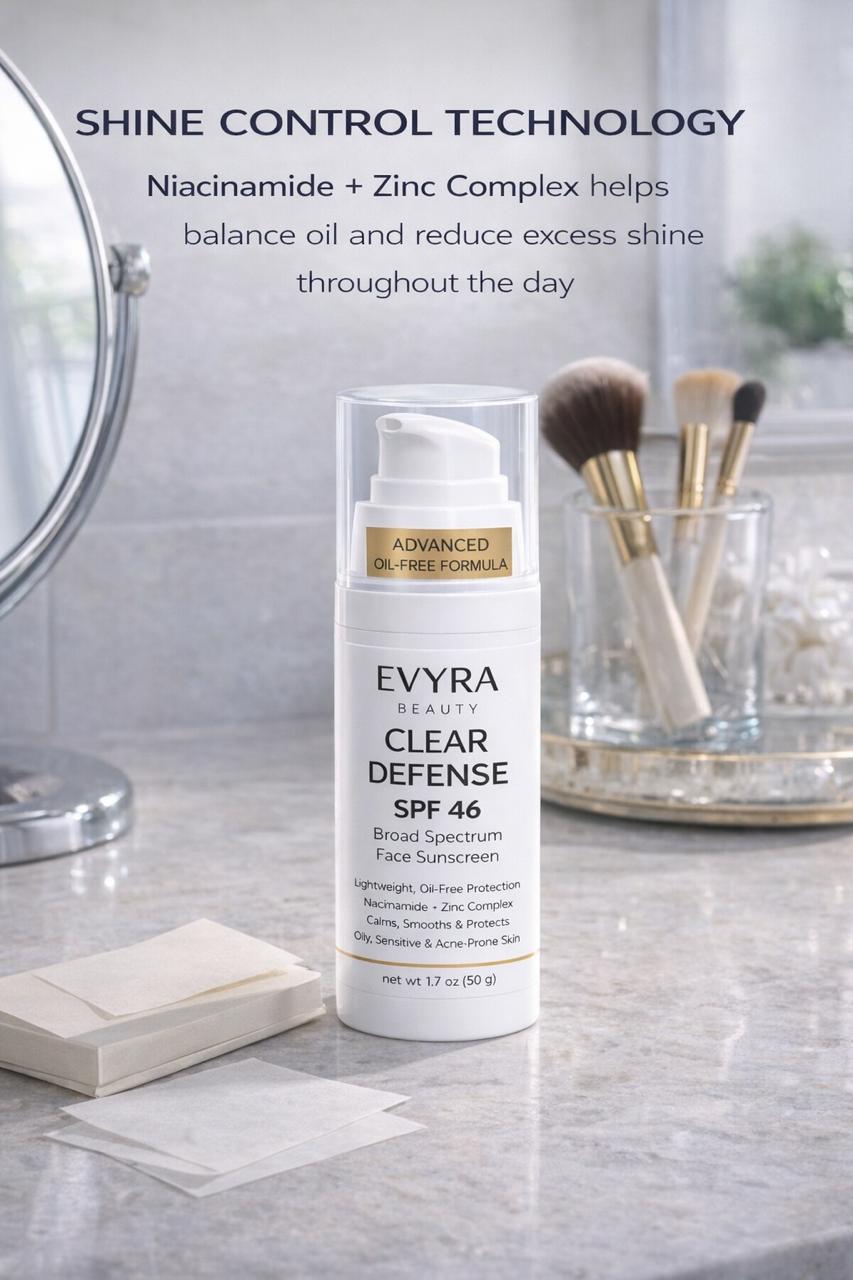 Clear Defense SPF 46 Sunscreen Lotion for Face